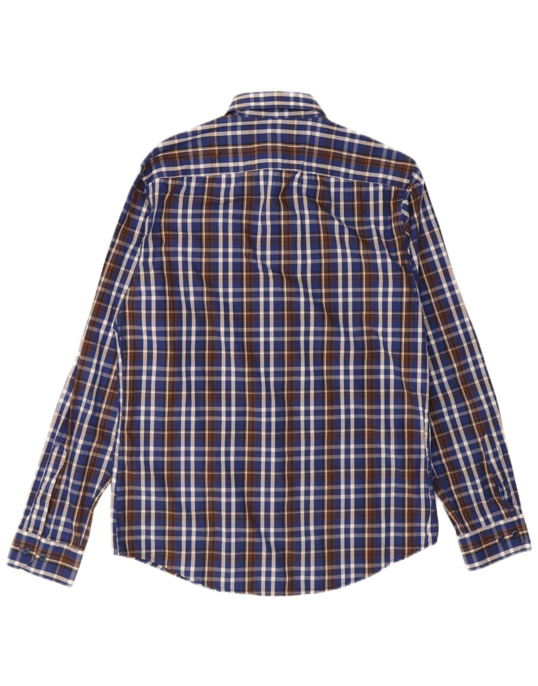 Cămașă pentru bărbați Adidas Mărimea 40, bumbac cu check albastru mediu