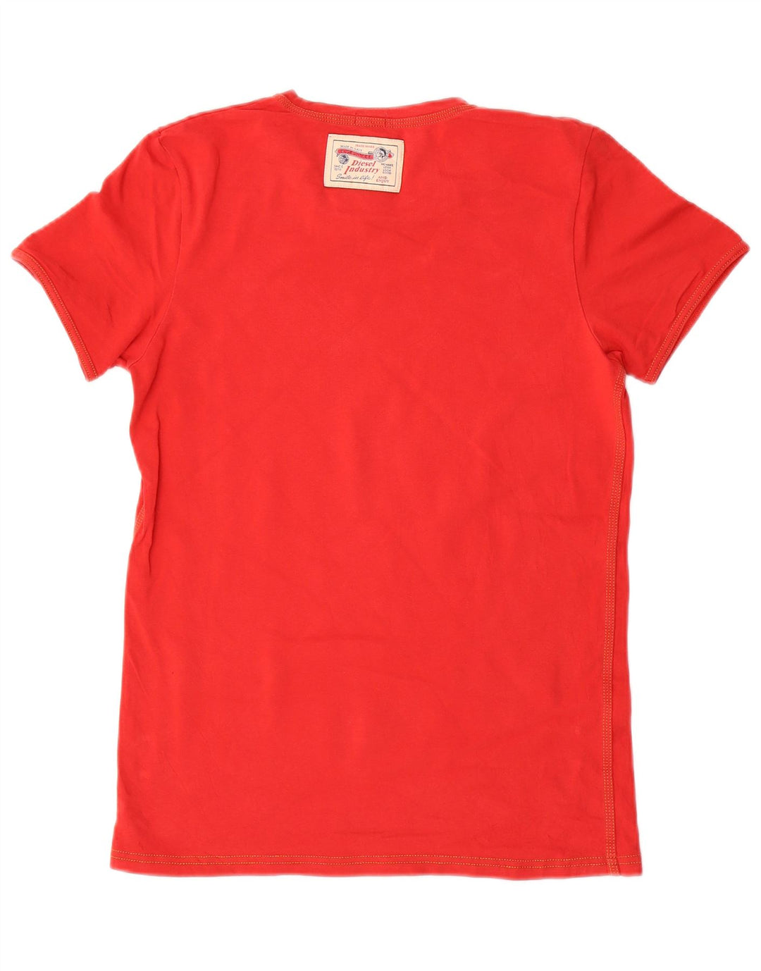 DIESEL Tricou pentru femei Top UK 10 Small Red Bumbac