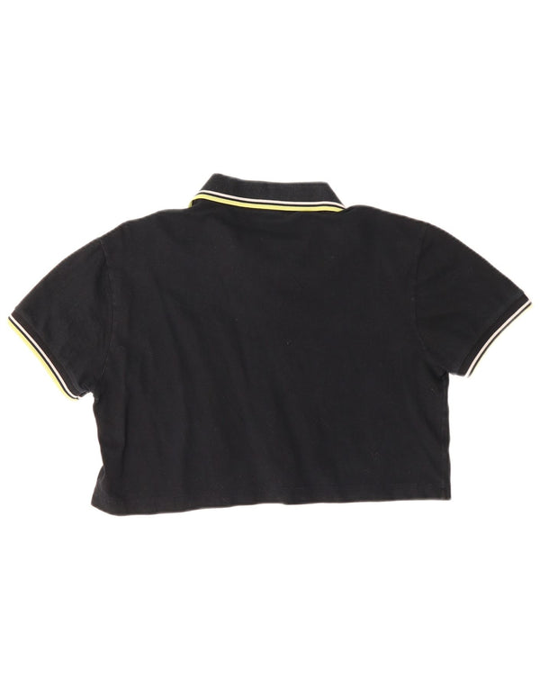 Fred Perry Tricou Polo pentru femei UK 14 Medium Negru Bumbac