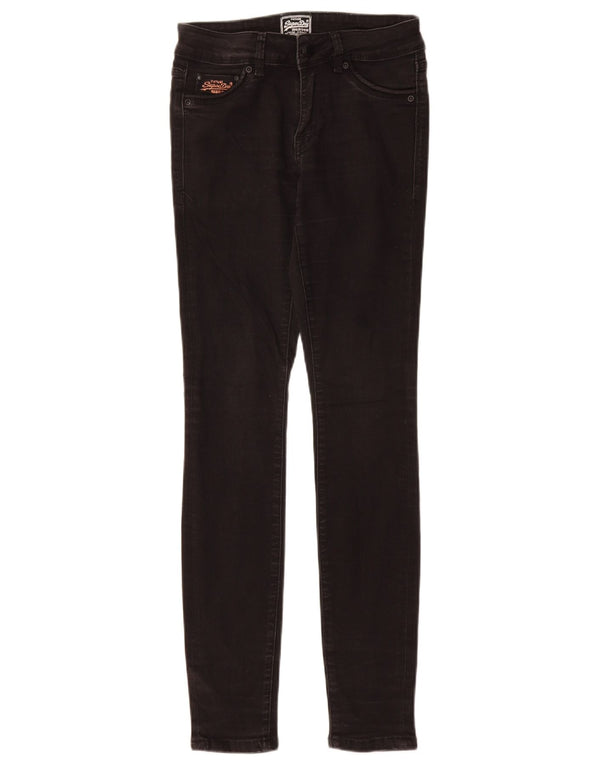 SUPERDRY blugi skinny pentru femei W25 L30 bumbac negru