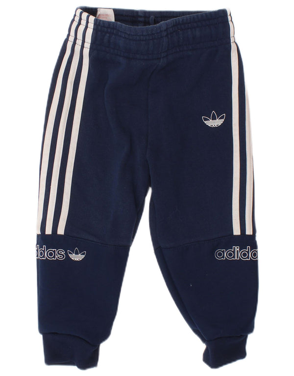 Adidas Baby Boys Graphic Joggers Pantaloni de trening 12-18 Luni Bleumarin
