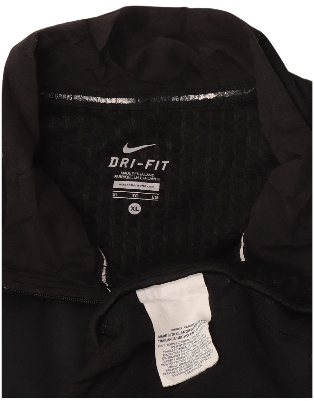 Jachetă de top pentru trening Nike Dri Fit pentru bărbați XL, poliester bleumarin