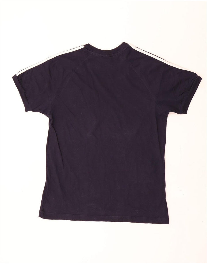 Tricou pentru bărbați Adidas Top mare din bumbac bleumarin