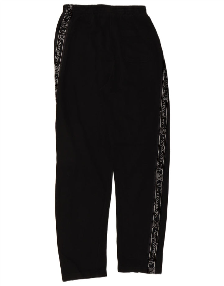 Pantaloni de trening grafic pentru bărbați CHAMPION Mici, negri