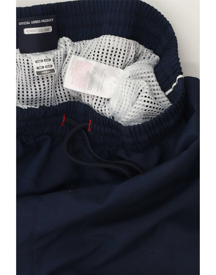 Pantaloni scurți de înot grafic Umbro pentru bărbați, mari, albastru, poliester