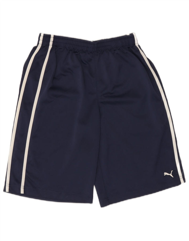 Pantaloni scurți sport Puma băieți 13-14 ani XL bleumarin poliester