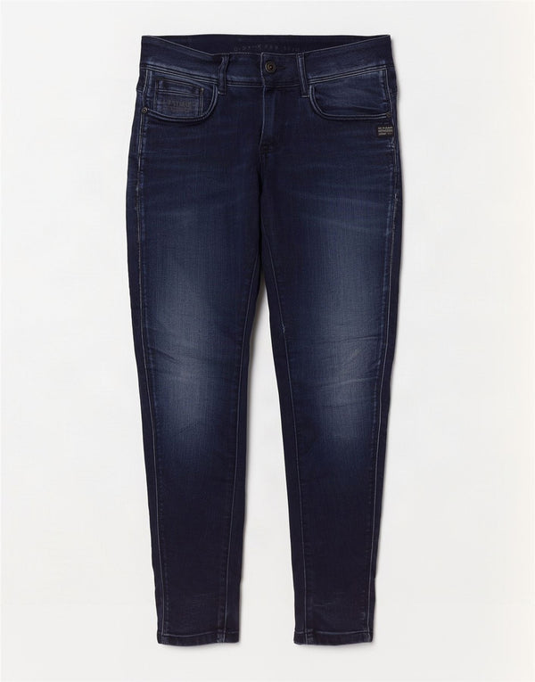 Blugi G-Star Midge Slim pentru femei W29 L30 bumbac bleumarin