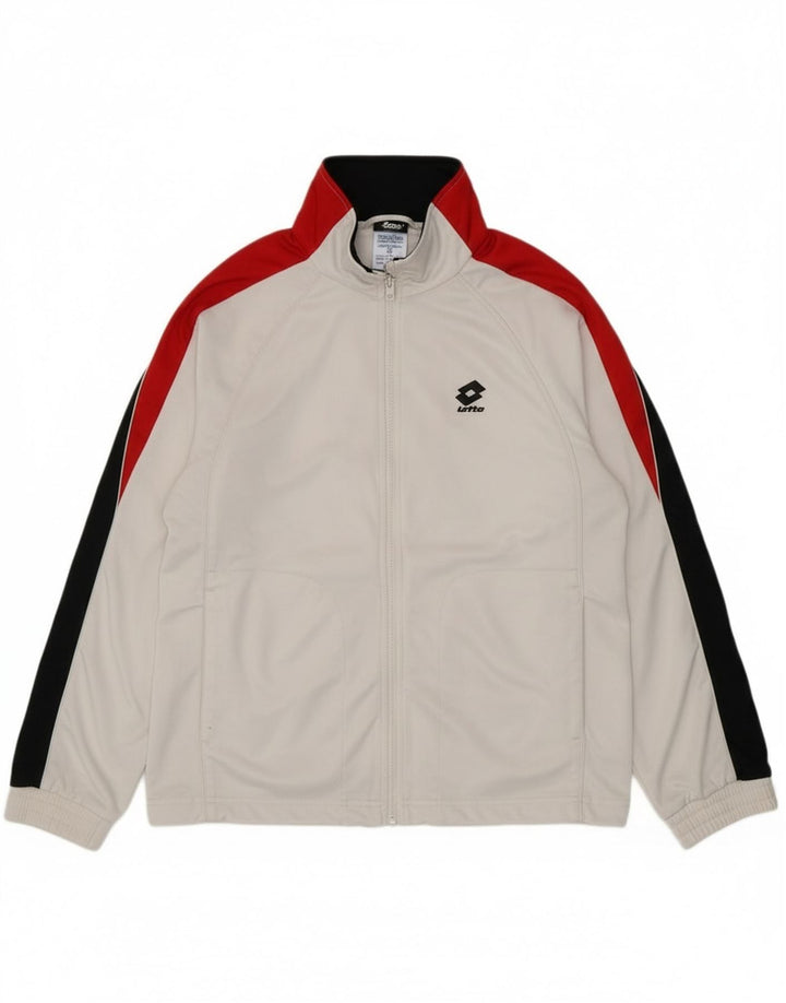 Jachetă de trening pentru bărbați Lotto, mare, alb, din poliester