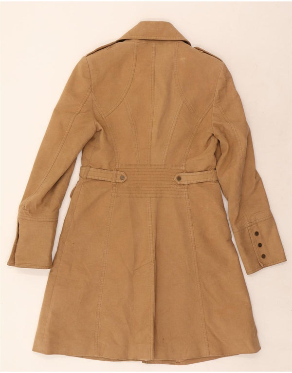 Palton militar Karen Millen pentru femei UK 12, bumbac maro mediu