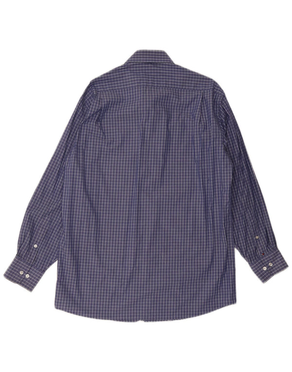 Cămașă Tommy Hilfiger pentru bărbați, cu tăiere obișnuită, mărime 15/15 1/2 Medium Blue Check