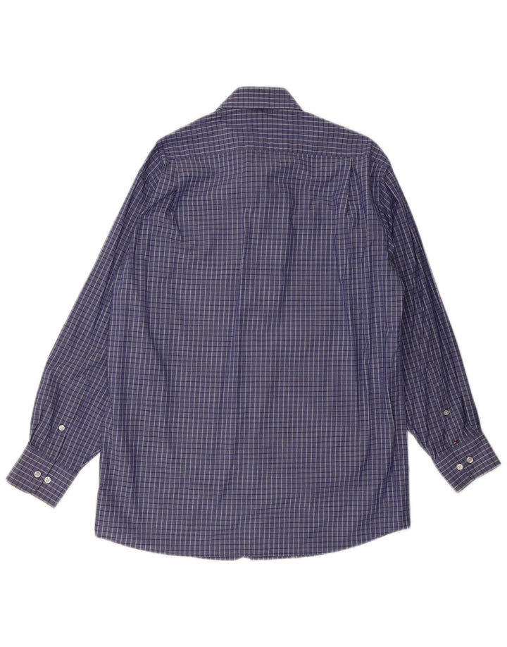 Cămașă Tommy Hilfiger pentru bărbați, cu tăiere obișnuită, mărime 15/15 1/2 Medium Blue Check