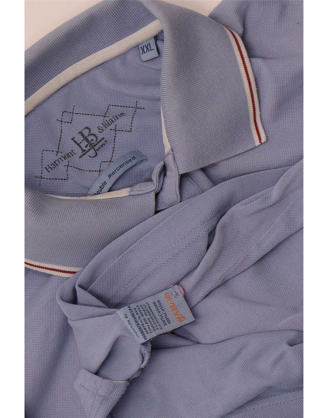 Tricou polo Harmont & Blaine pentru bărbați, bumbac albastru 2XL