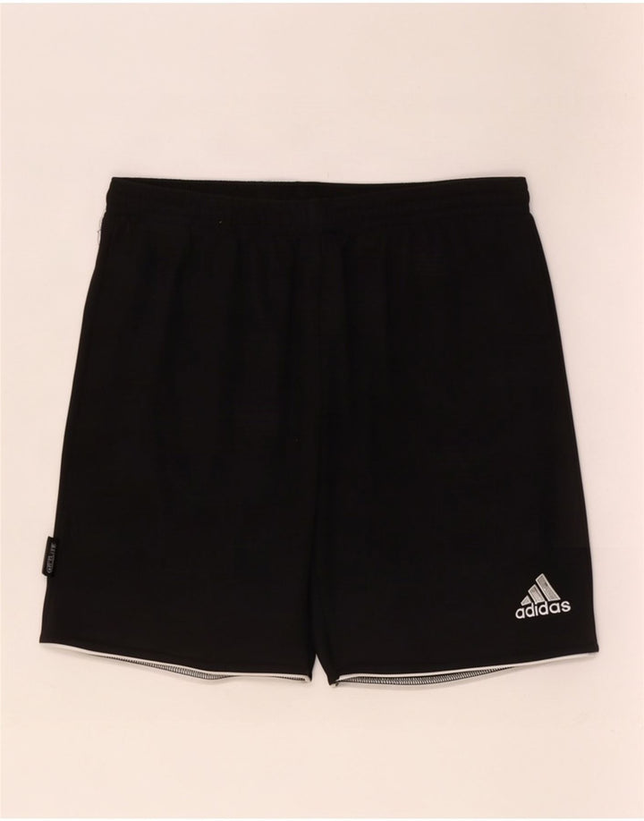 Pantaloni scurți Adidas Climalite Sport pentru bărbați, poliester negru mic