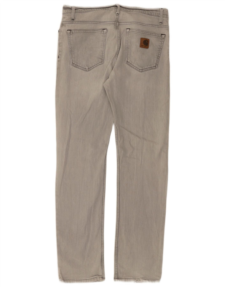 Blugi drepti pentru bărbați Carhartt W34 L34 bumbac gri