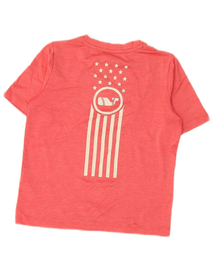 VINEYARD VINES Băieți Performance Tricou Grafic Top 4-5 Ani Roz