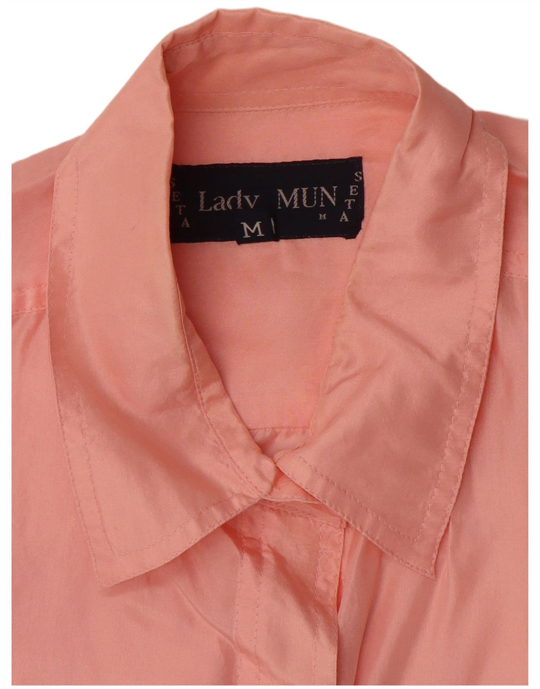 Cămașă oversize vintage pentru femei UK 14 Medium Pink Mătase