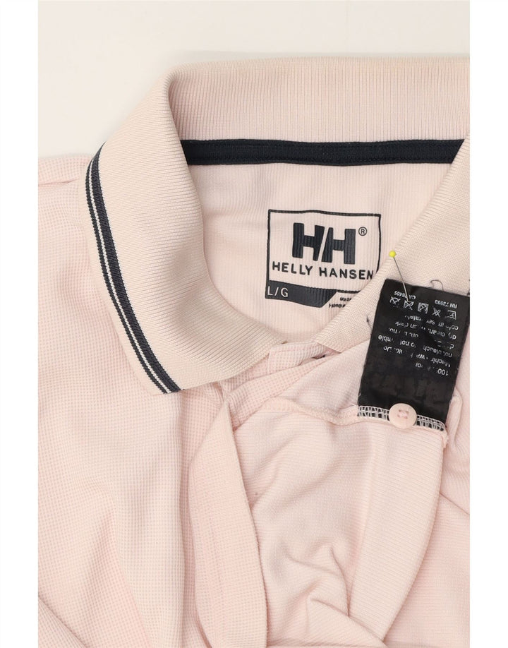 Tricou polo Helly Hansen pentru bărbați, poliester roz mare