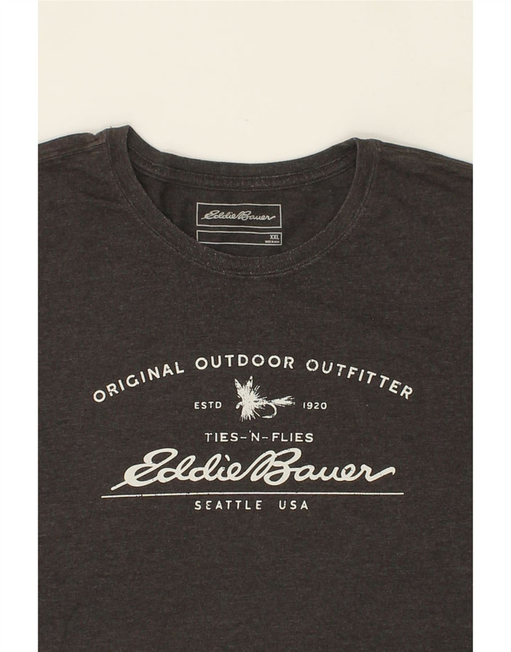 EDDIE BAUER Tricou grafic pentru bărbați Top 2XL gri