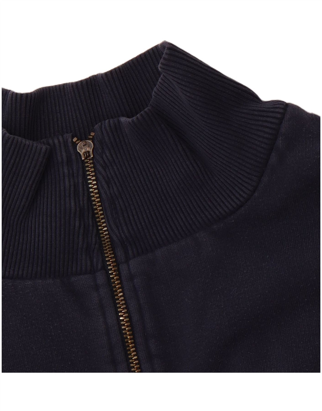 Pulover pentru bărbați NIKE, cu fermoar și gât, UK 45/47 XL, bumbac, albastru bleumarin