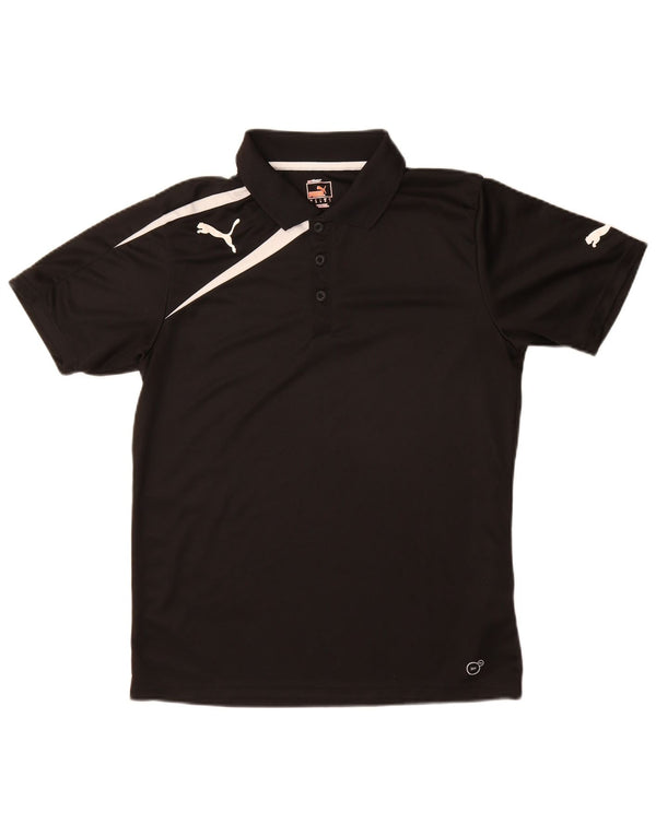 Tricou polo cu grafică Puma pentru bărbați, mediu negru, bloc de culoare