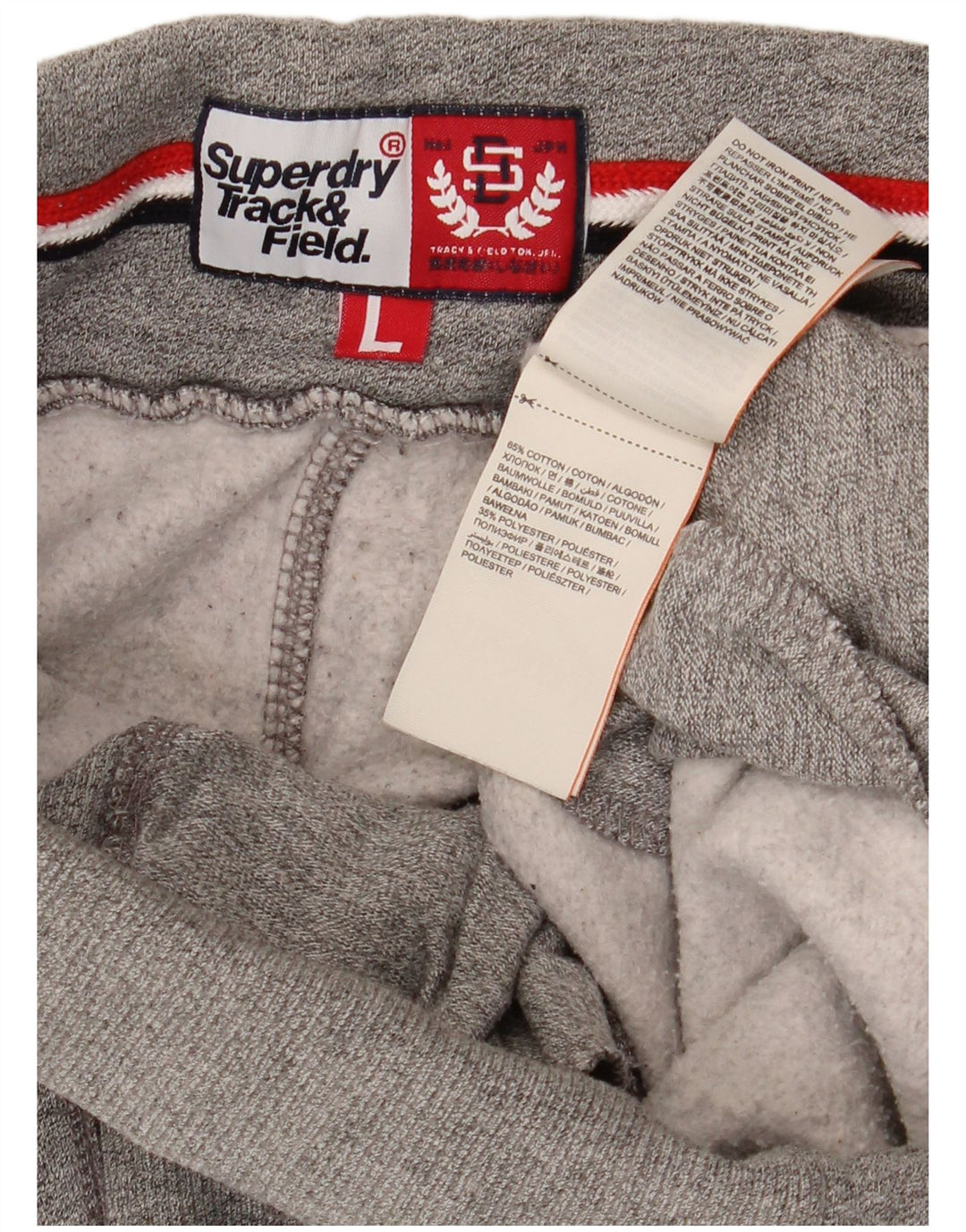 Pantaloni de trening pentru femei Superdry Pantaloni de jogging UK 16 Mare bumbac gri