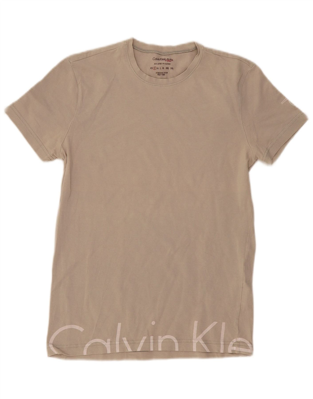 Tricou grafic Calvin Klein pentru bărbați Top mic din bumbac alb