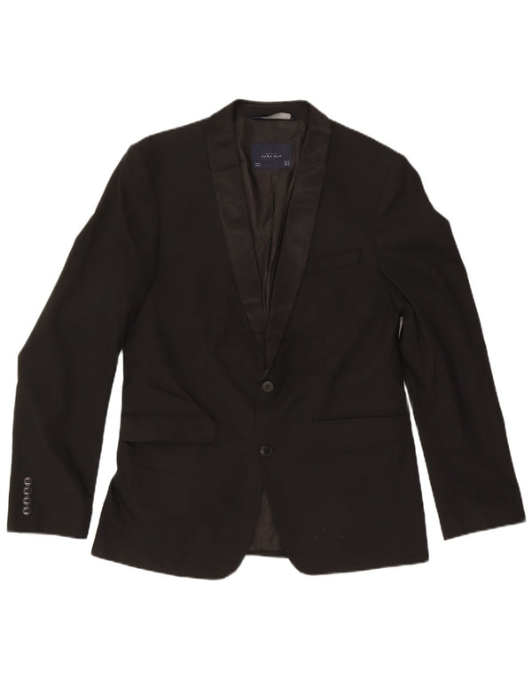 Blazer pentru bărbați Zara cu 2 nasturi EU 50 Medium Negru