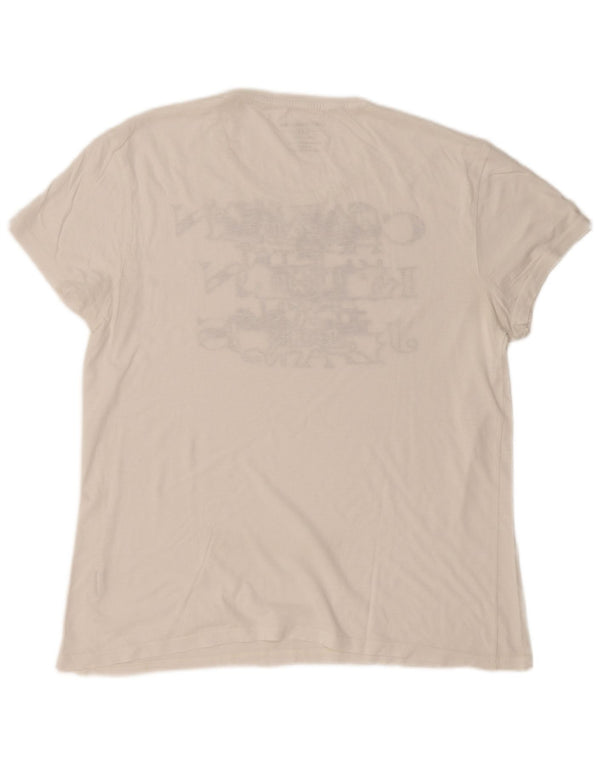 Tricou grafic pentru bărbați Calvin Klein Jeans Top 2XL Bumbac alb