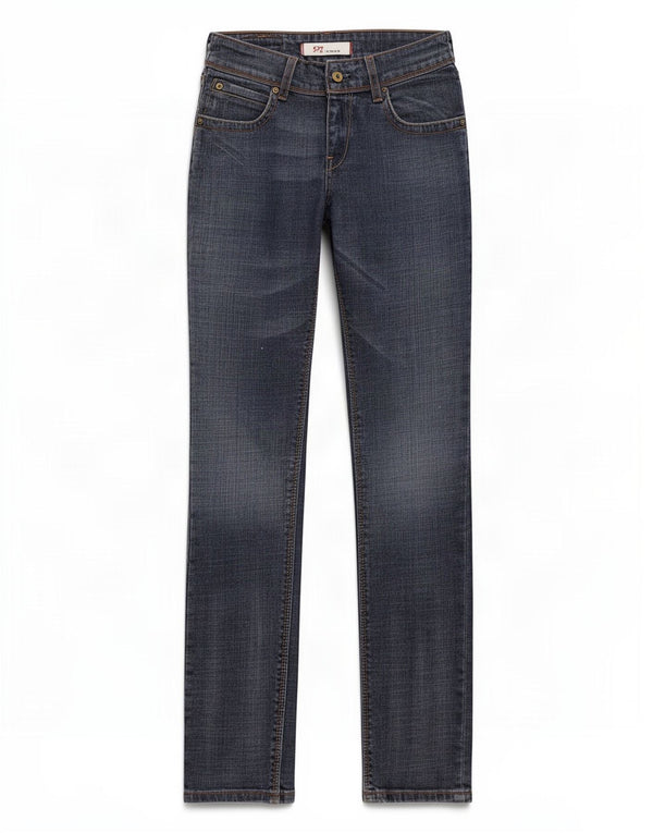 Blugi Levi's 571 Slim pentru femei W28 L32 Bumbac albastru