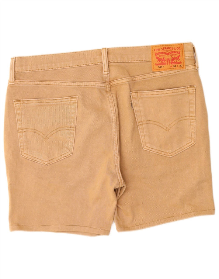 Pantaloni scurți Levi's 514 Denim W34 Large Beige Bumbac