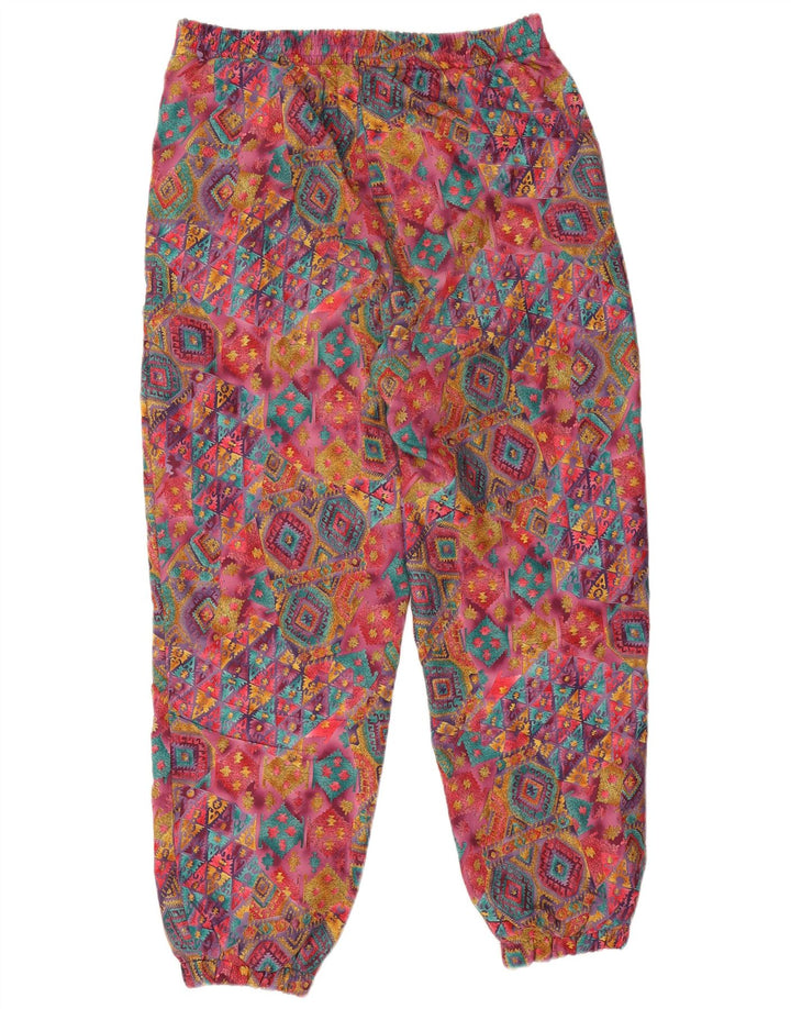 Pantaloni de trening Vintage pentru femei Joggeri mari, multicolori, geometrici