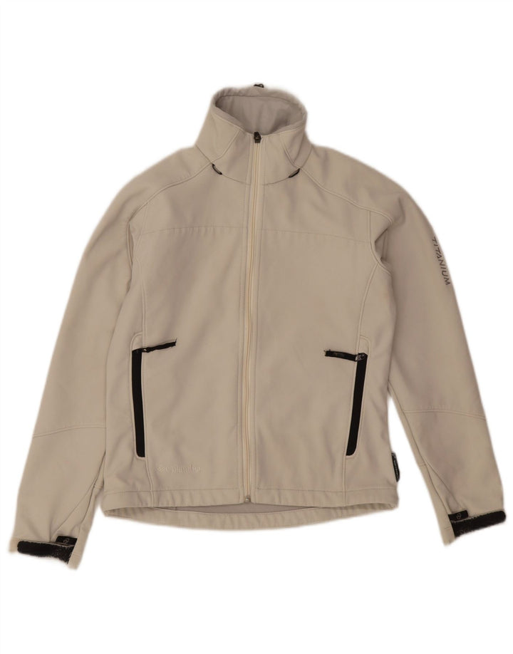 Jachetă Columbia Titanium Windbreaker pentru femei UK 6 XS Nylon gri