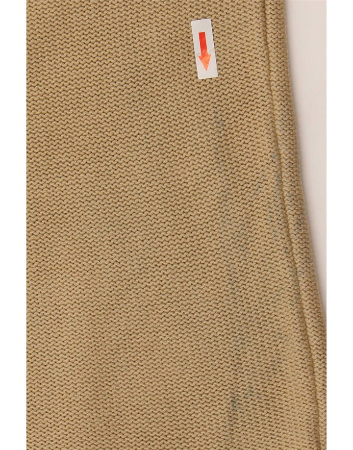 Pulover pentru bărbați Armani Jeans cu gât crew pulover mic, bej, bumbac