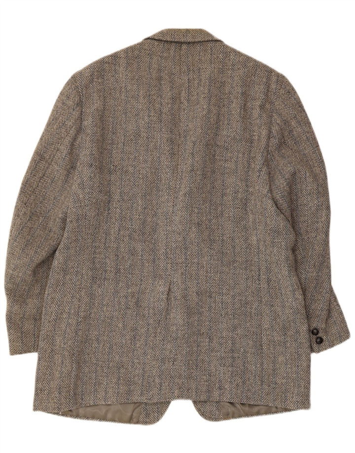 Jachetă pentru bărbați Hunter Haig Harris Tweed Blazer UK 38 Medium Gris Herringbone