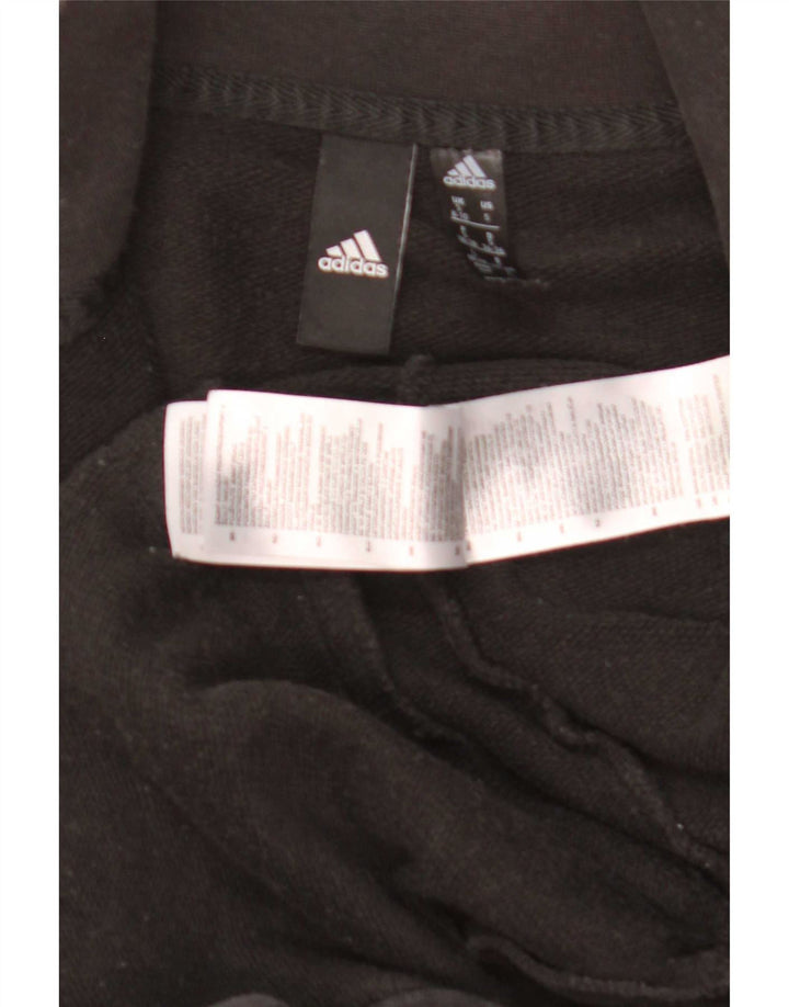 Jachetă de trening Adidas pentru femei UK 8/10, bumbac negru mic