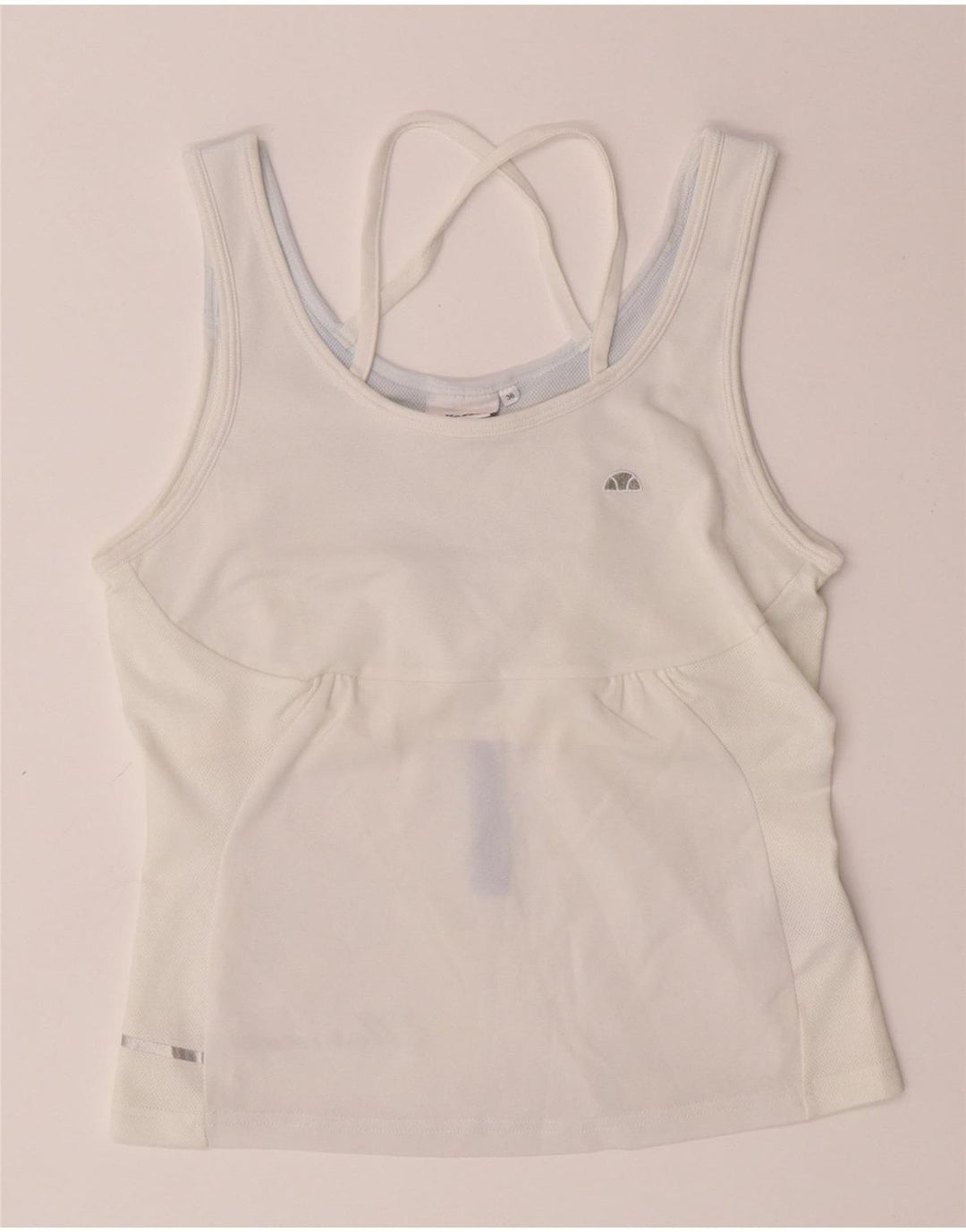 Vestă crop top pentru femei Ellesse EU 36, mic, alb, din poliester