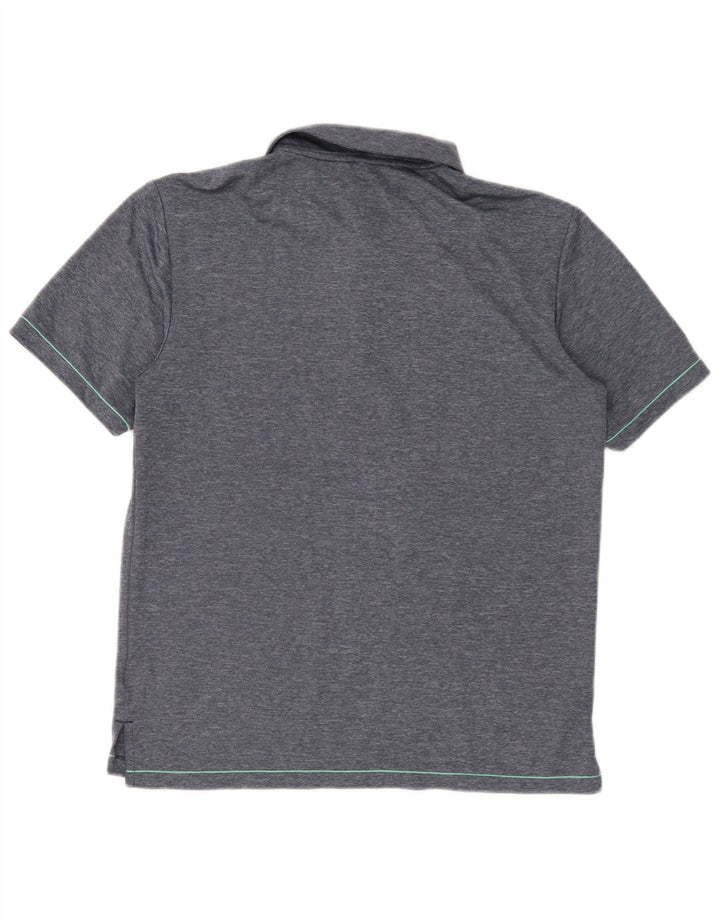 Tricou Polo Golf pentru bărbați Adidas Mic, albastru, poliester
