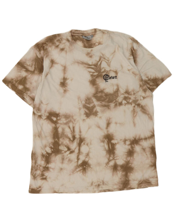 Tricou pentru bărbați Carhartt Top XL Bej Tie Dye Bumbac