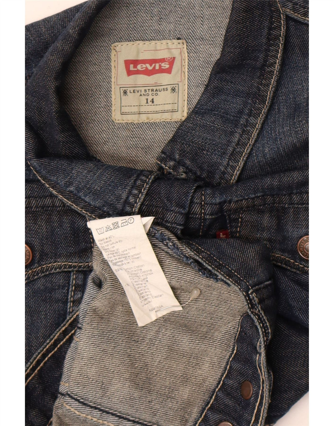 Geaca Levi's Fete Denim 13-14 Ani Bumbac Bleumarin
