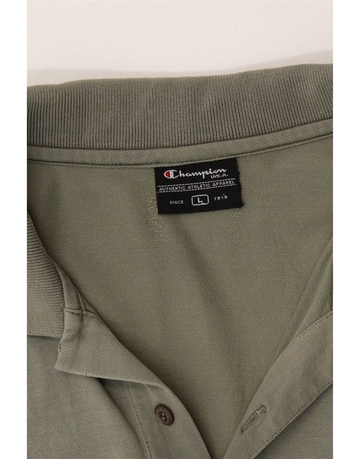 Tricou polo Champion pentru bărbați, bumbac kaki mare
