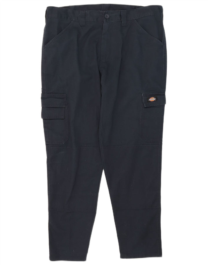 Pantaloni cargo subțiri pentru bărbați Dickies W38 L29 poliester bleumarin