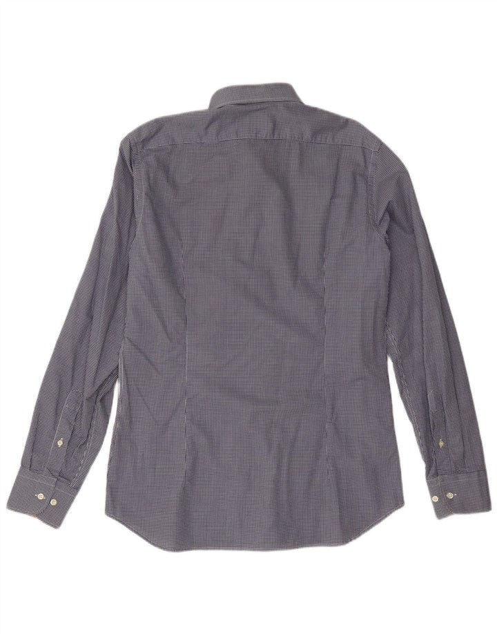 ALVIERO MARTINI Cămașă Bărbați Mărimea 16 41 Mare Bumbac Vichy Albastru Marin