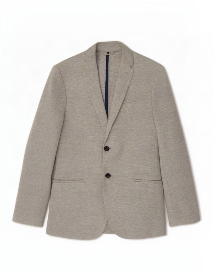 Blazer pentru bărbați Zara, cu 2 nasturi, Marea Britanie 36, mică, gri pete