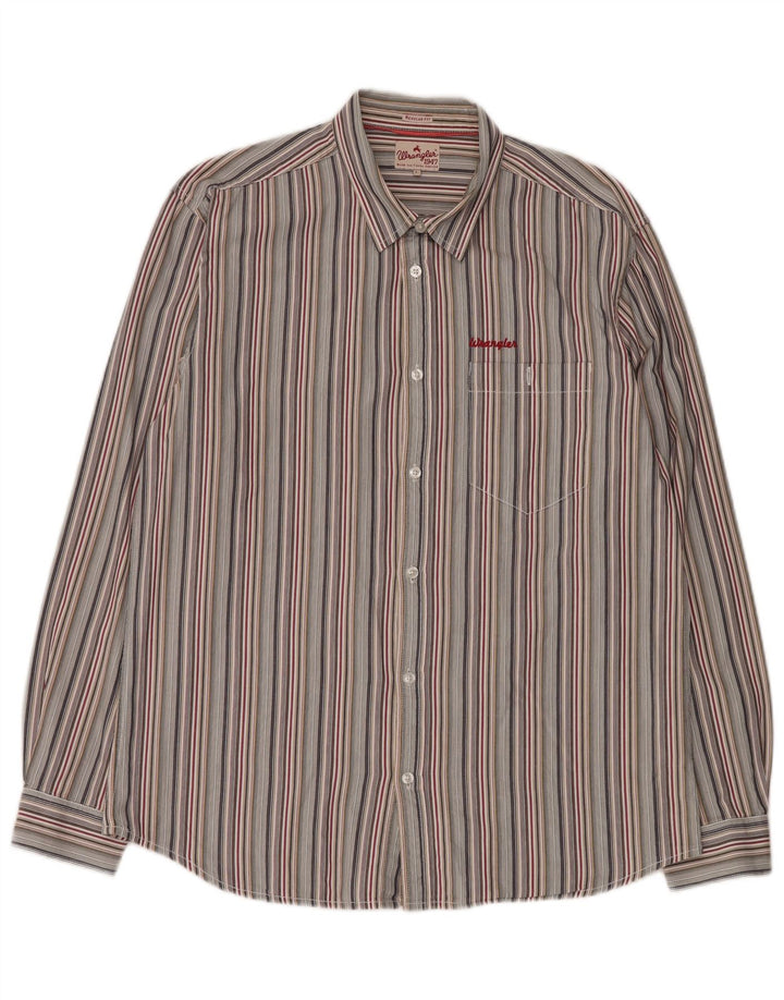 Cămașă pentru bărbați Wrangler, bumbac cu dungi mari, multicolore