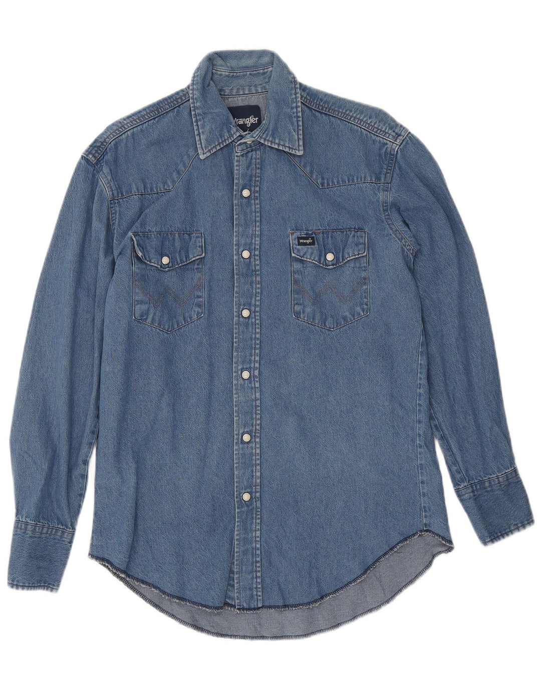 Cămașă din blugi pentru bărbați Wrangler, albastru mediu