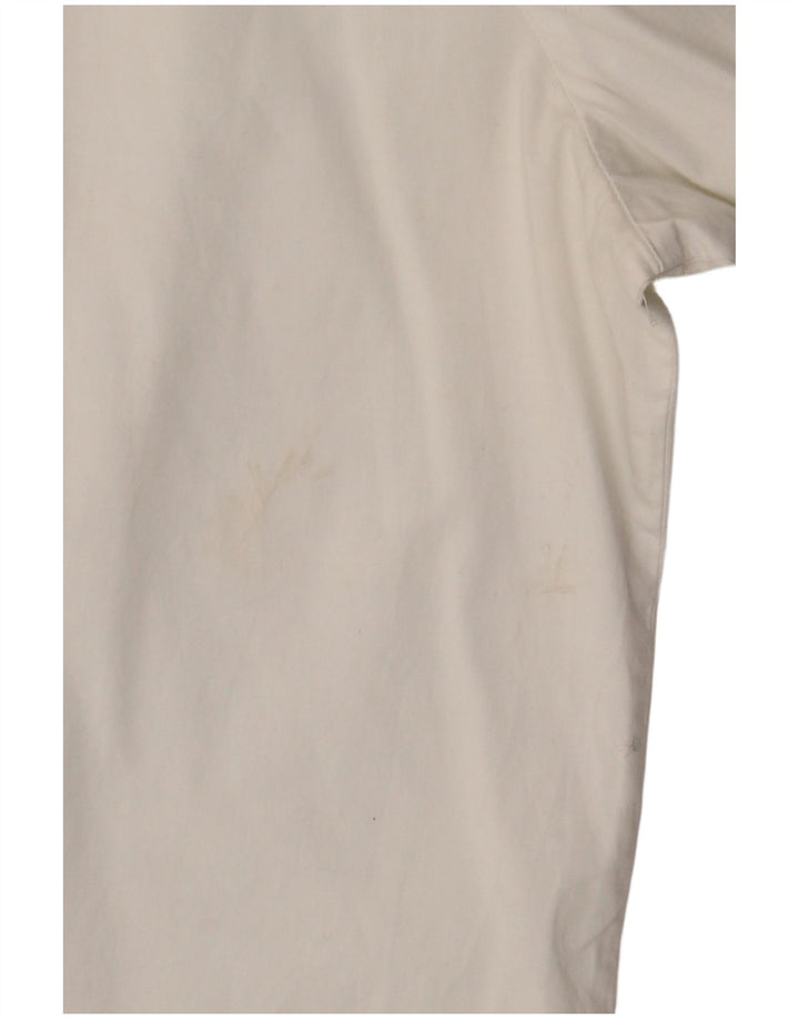 Cămașă cu mânecă scurtă pentru femei BENETTON UK 16, mare, alb, bumbac