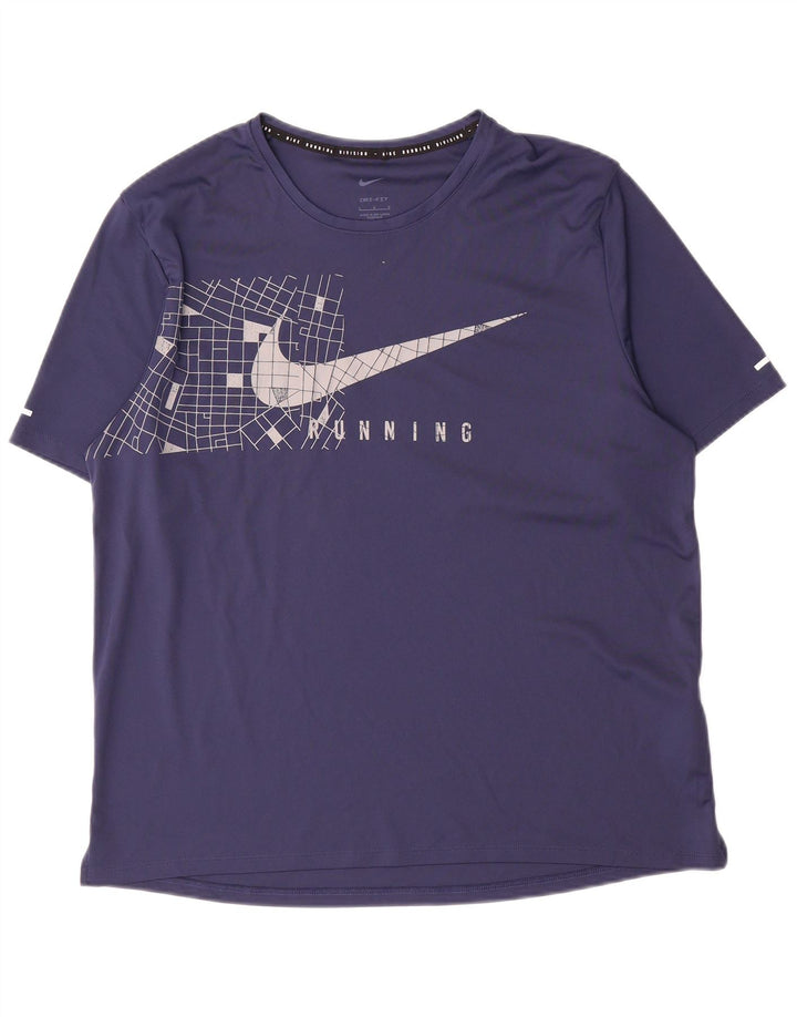 Tricou grafic Nike pentru bărbați Top mare din poliester bleumarin