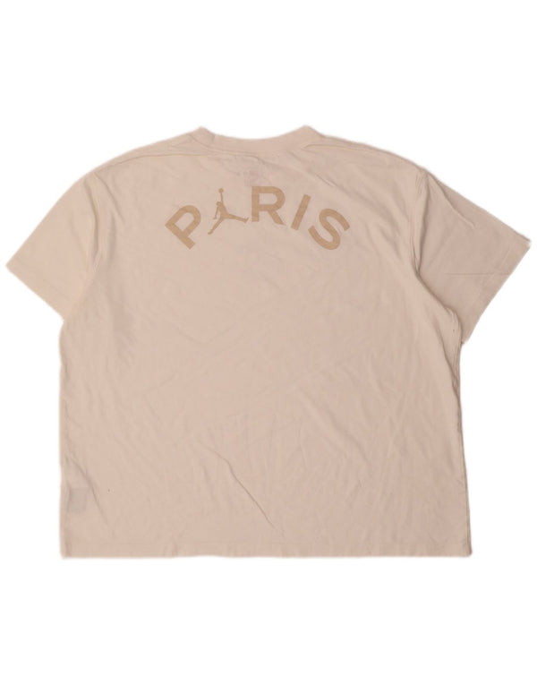 Tricou grafic Jordan pentru bărbați Paris Saint- Germain Top XL Bumbac alb