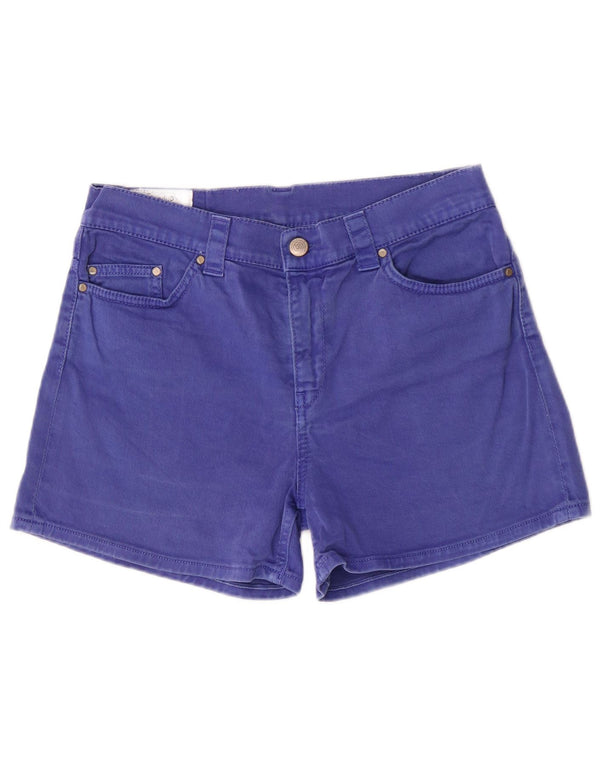Pantaloni scurți din denim Dondup pentru femei, cu ajustare normală, UK 12 Medium W29 Bumbac albastru