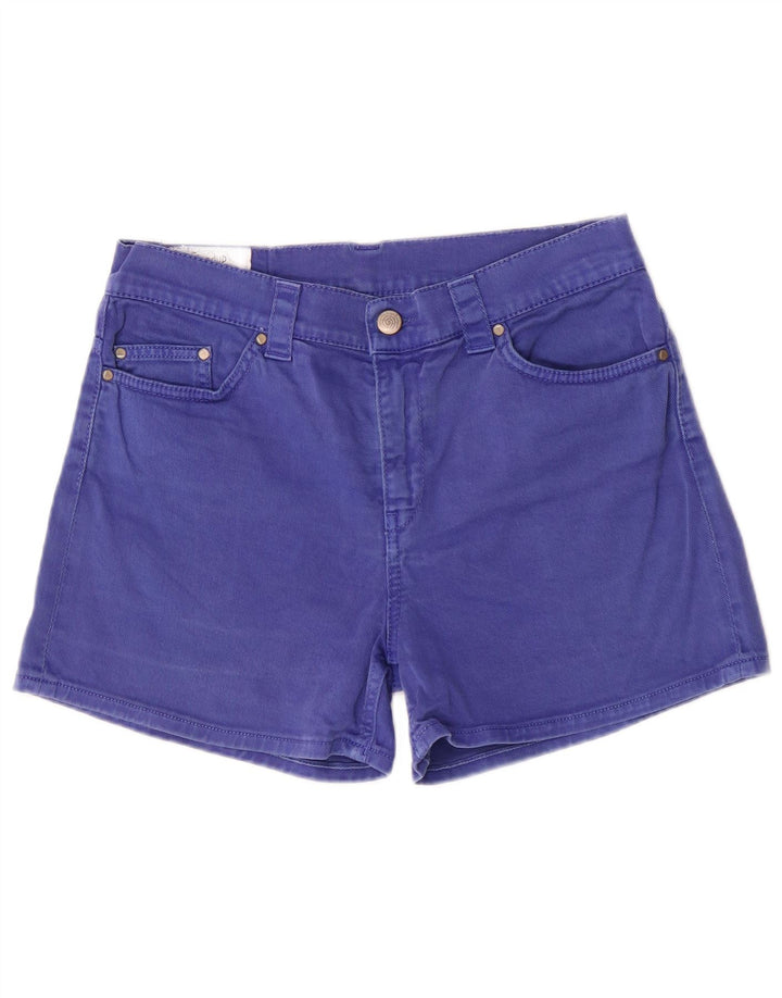 Pantaloni scurți din denim Dondup pentru femei, cu ajustare normală, UK 12 Medium W29 Bumbac albastru